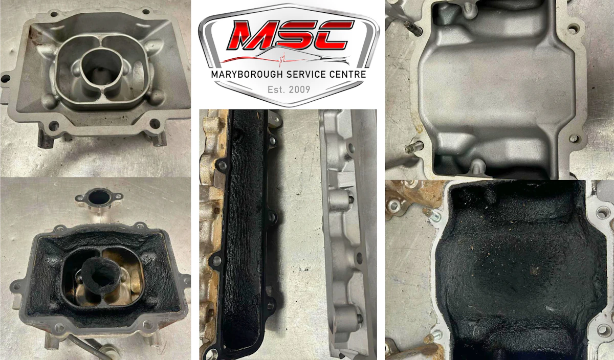 Intake clean - before and after comparison